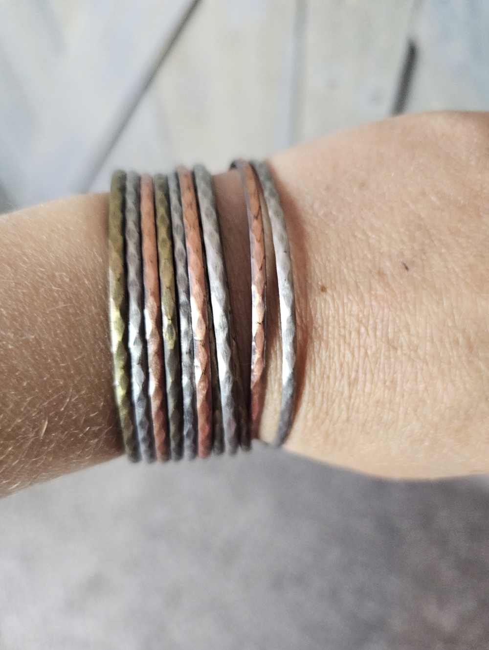 Vintage Layered Metal Cuff Bracelet